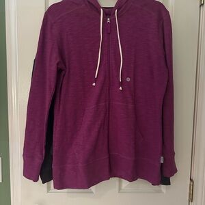 Eddie Bauer Women's Purple Zip-Up Cardigan